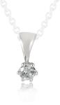 Moon Diamonds fehér arany medál (40-00231-1255F)