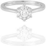 Moon Diamonds Fehér arany gyűrű - 50-70587-1255F/56 (50-70587-1255F/56)