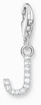 Thomas Sabo "J" betű charm cirkóniával (1949-051-14)