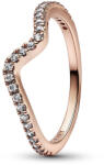 Pandora Szikrázó hullám Rozé arany Gyűrű - 182539C01-48 (182539C01-48)