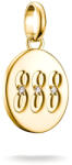 Thomas Sabo 888-as angyalszámú medál kövekkel, aranyozott (CC1255-414-14)