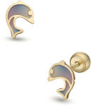 Lisa delfin gyerek fülbevaló gömb zárral - JTAG-6693-18 (JTAG-6693-18)