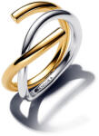 Pandora Organikus formájú kéttónusú dupla gyűrű - 163889C00-54 (163889C00-54)