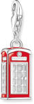 Thomas Sabo Londoni piros telefonfülke ezüst charm (2120-041-10)