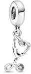 Pandora Moments Sztetoszkóp szív alakú ezüst függő charm (799072C01)
