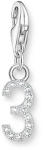 Thomas Sabo "3" szám charm (2127-051-21)