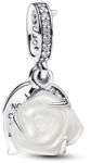 Pandora ME/Moments Fehér virágzó rózsa dupla függő charm - 793200C01 (793200C01)