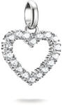 Thomas Sabo Ezüst szív alakú connect medál fehér kövekkel (CC1237-051-14)