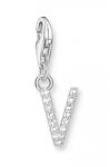 Thomas Sabo "V" betű charm cirkóniával (1959-051-14)
