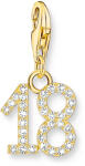 Thomas Sabo "18" aranyozott szám charm (2139-414-39)