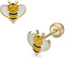 Lisa méhecske gyerek fülbevaló gömb zárral - JTAG-0336-18 (JTAG-0336-18)