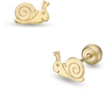 Lisa Jewelry for Kids csiga gyerek fülbevaló gömb zárral - JTAG-0308-18 (JTAG-0308-18)