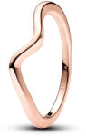 Pandora Polírozott hullám Rozé arany színű gyűrű - 183095C00-60 (183095C00-60)