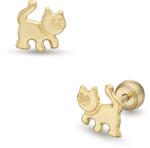 Lisa cicás gyerek fülbevaló gömb zárral - JTAG-0339-18 (JTAG-0339-18)