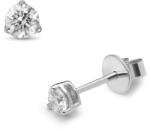 Arany ékszer Juta Női fehérarany fülbevaló, háromkarmos - JTRA-0076 (JTRA-0076)