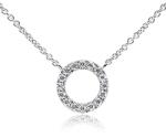 Moon Diamonds Fehér arany nyaklánc (20-00158-1255F)