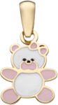 Lisa Jewelry for Kids mackó sárga arany medál - JTAG-4211 (JTAG-4211)