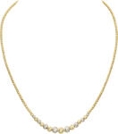 Arany ékszer Juta női sárga és fehér arany nyaklánc - JTFL-5835 (JTFL-5835)