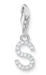 Thomas Sabo "S" betű charm cirkóniával (1956-051-14)