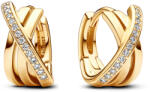 Pandora Signature Összefonódó pavé karika-fülbevaló (263150C01)