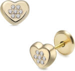 Lisa Jewelry for Kids ragyogó szív gyerek fülbevaló (JTAG-0696) - jutaoraekszer