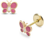 Lisa rózsaszín pillangó gyerek fülbevaló - JTAG-0309 (JTAG-0309)