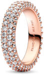 Pandora Timeless Pavé kétsoros Rozé arany Gyűrű - 182629C01-52 (182629C01-52)