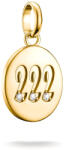 Thomas Sabo 222-es angyalszámú medál, aranyozott, kövekkel (CC1249-414-14)