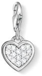 Thomas Sabo Cirkóniával kirakott ezüst szív charm (0967-051-14)