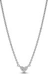 Pandora Tripla köves szív collier ezüst nyaklánc - 393014C01-45 (393014C01-45)