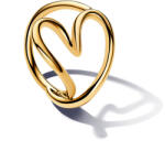 Pandora organikus formájú szív gyűrű - 163288C00-60 (163288C00-60)