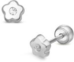 Lisa Jewelry for Kids középen köves virág gyerek fülbevaló gömb zárral (JTAG-0423-18) - jutaoraekszer