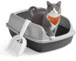 Feandrea XL magas peremű macskaalmotartó tálca kiscicák és nagy macskák számára (PPT009GN01)