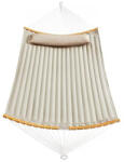 SONGMICS 2 személye kemping függőágy párnával, 200x140 cm, max 225 kg, krém bézs színű (GDC34BE)