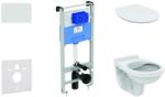 Ideal Standard ProSys - Set de instalare încastrată, vas de toaletă Alpha cu capac, clapetă Oleas M1, SoftClose, alb ProSys120M SP40 (ProSys120M SP40)