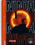 Brunnen Ninja Power A4 80 lapos vonalas spirálfüzet (1067927321) - officedepot