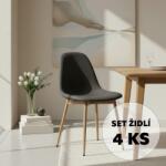  Avenberg Riva étkezőszék szett, 4db, szürke, NB20000