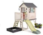 Smoby Căsuță pe piloni House on Stilts Life Smoby cu tobogan și filtru UV (SM810301-D) Casuta pentru copii