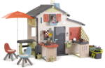 Smoby Căsuța Prietenilor cu leagăn sub umbrela Friends House Life Smoby extensibilă cu protecție UV (SM810300-C) Casuta pentru copii