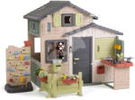 Smoby Căsuța Prietenilor cu perete de joacă interactiv Friends Evo Playhouse Life Smoby cu uși mari extensibilă cu filtru UV (SM810302-S) Casuta pentru copii