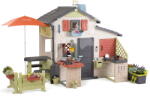 Smoby Căsuța Prietenilor cu atelier de lucru pentru meteorologi Friends House Life Smoby extensibilă cu filtru UV (SM810300-B) Casuta pentru copii