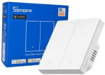 SONOFF SwitchMan M5 - 2 áramkörös villanykapcsoló, Wi-Fi, Matter, fehér (M5-2C-86W) (M5-2C-86W)
