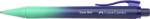 Faber-Castell Golyóstoll, 0, 34 mm, nyomógombos, türkiz-kék tolltest, FABER-CASTELL „Daily Ball Flow, kék (TFC140681)