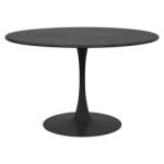  Masa dining pentru gradina rotunda PLEZURO diametru 120 cm antracit, din otel (MGDW09120BLK)