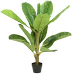  Élethű mesterséges banánnövény cserépben 120 cm