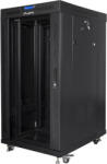 Lanberg Dulap rack 19 22U 600x800 negru usi din sticla (ff01-6822-12bl)