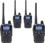 PNI Pachet 4 bucati statii radio portabile PNI PMR R45 PRO 446MHz, 0.5W, 99CH programabile, 16 PMR, VOX, TOT, BCL, Scan, Roger Beep (pni-r45-4) Statii radio