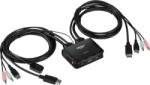 TRENDnet Switch KVM TK-220DPI TRENDnet 4K Ultra HD 3840 x 2160 1.5 m negru (tk-220dpi)