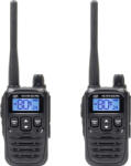 PNI Kit 2 statii radio portabile PNI PMR R45 PRO 446MHz 0.5W 99CH programabile 16 PMR VOX TOT BCL Scan Roger Beep (pni-r45-2) Statii radio