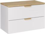 Comad Set dulap Comad Aster White ASTER WHITE 82-80-46-2S, blat Comad Nordic Cremona CREMONA 89-80-46 M (SETASWBCREMONA80CM)